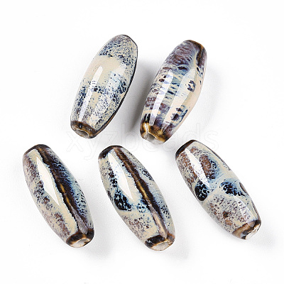 Handmade Porcelain Beads PORC-N008-07I-1