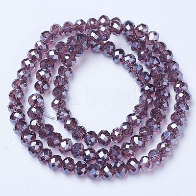 Electroplate Glass Beads Strands EGLA-A034-T3mm-A05-1