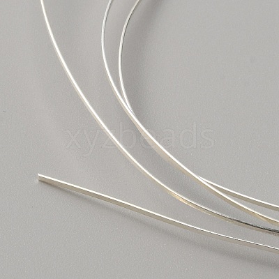 999 Fine Silver Rectangle Flat Wire STER-WH0010-12A-S-1