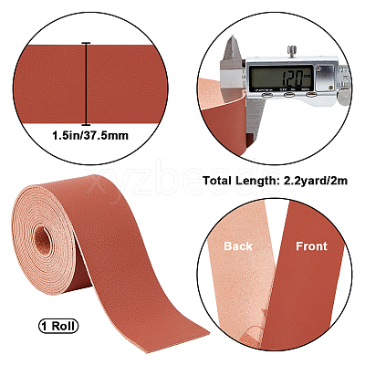 2M Flat Microfiber Imitation Leather Cord FIND-WH0420-75C-02-1