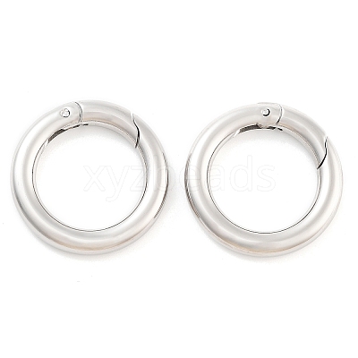 Non-Tarnish 304 Stainless Steel Spring Gate Rings LS-STAS-Q032-1B-1