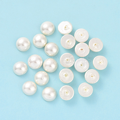 Shell Pearl Half Drilled Beads BSHE-G011-01-12mm-1