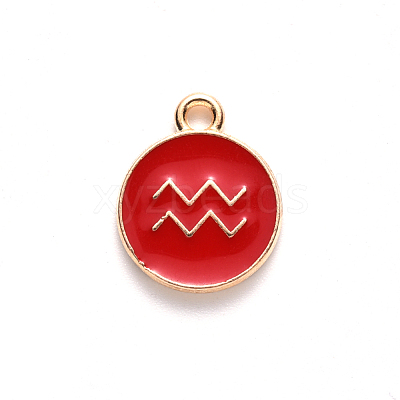 Alloy Enamel Pendants ENAM-S124-01A-07J-1