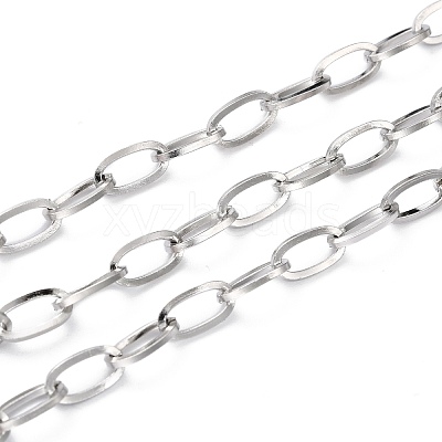 Tarnish Resistant 304 Stainless Steel Paperclip Chain CHS-H031-06P-1