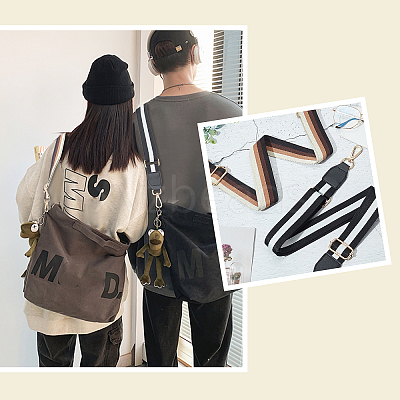 2 Style Stripe Pattern Polyester Bag Tape FIND-FH0002-90-1