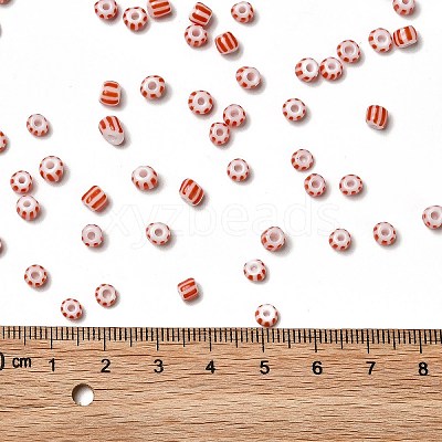 6/0 Opaque Colours Seep Glass Seed Beads X-SEED-F003-04A-14-1