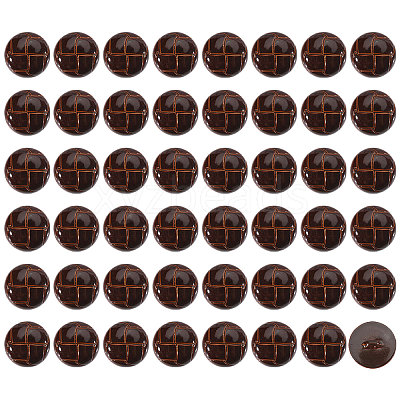 1-Hole Plastic Buttons BUTT-CA0001-34A-1