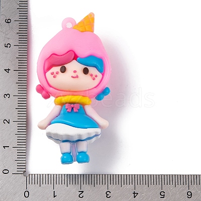 Girl Doll PVC Plastic Pendants KY-S172-12C-1
