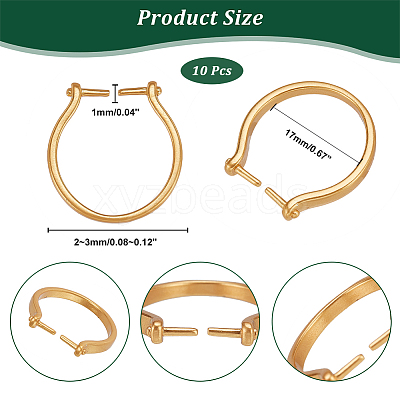 10Pcs Adjustable Brass Finger Rings Components KK-AR0002-62-1