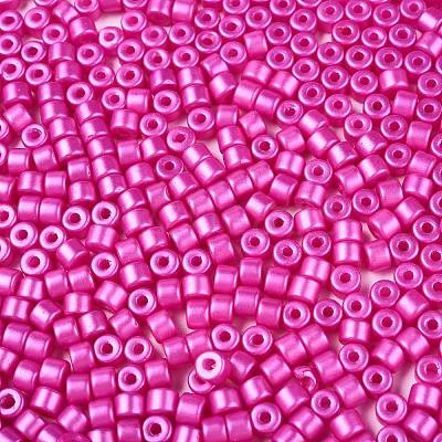 Baking Paint Pearlized Glass Seed Beads SEED-T008-03N-1