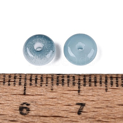 Baking Paint Imitation Jade Glass Beads GL-N006-01A-15-1