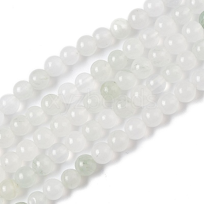 Natural Tianshan Cui Quartzite Beads Strands G-B046-01E-1