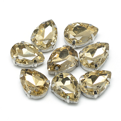 Sew on Rhinestone RGLA-T035-10x14mm-08-1
