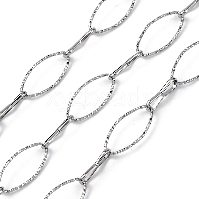304 Stainless Steel Oval Link Chains CHS-B006-12P-1
