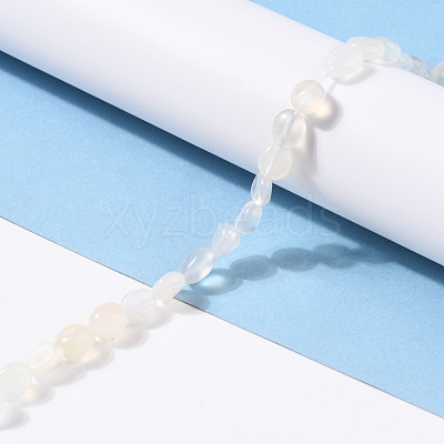 Natural White Moonstone Beads Strands G-G018-05-1