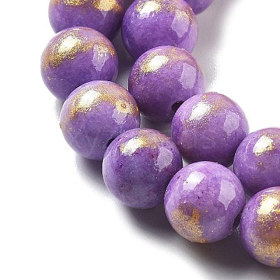 Natural Mashan Jade Beads Strands G-A255-A01-01G-1