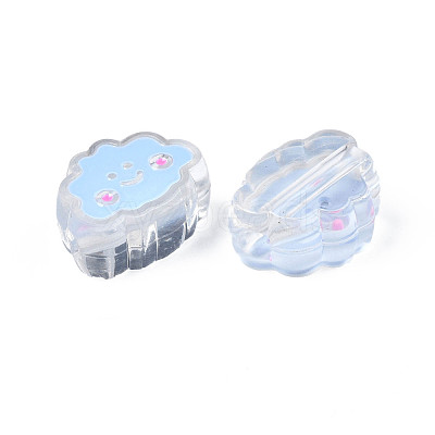 Transparent Acrylic Beads ACRC-S039-01-1