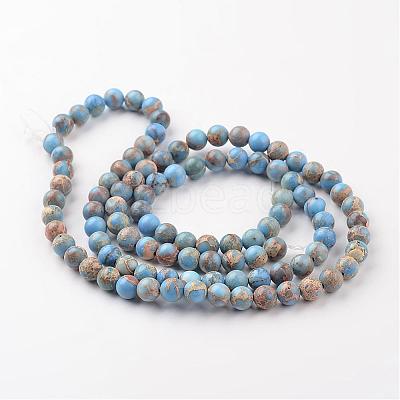 Natural Imperial Jasper Beads Strands G-I122-4mm-13-1