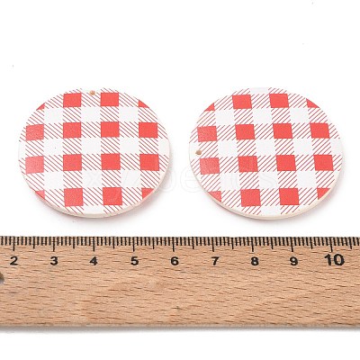Schima Wood Double-faced Printed Pendants WD-CBAAE3D-01-1