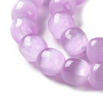 Natural Selenite Beads Strands G-B103-A01-02-1
