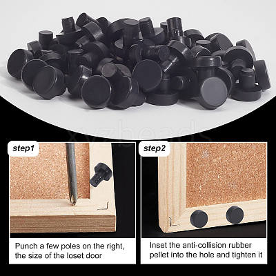 144Pcs 6 Styles PVC Plastic Non-slip Furniture Pads FIND-GF0007-82-1
