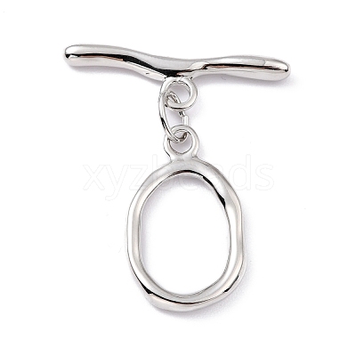 Rack Plating Brass Toggle Clasps KK-B036-06P-1