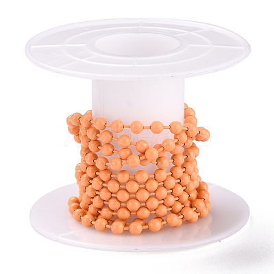 Handmade Brass Ball Chains KK-J276-16B-P08-1