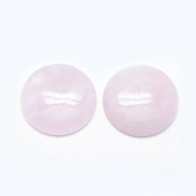 Natural Rose Quartz Cabochons G-E492-F-02-1