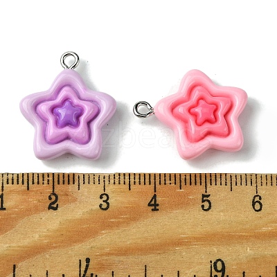 Opaque Resin Pendants X-RESI-P039-02A-1