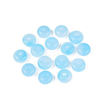 Baking Paint Imitation Jade Glass Beads GL-N006-01A-14-1