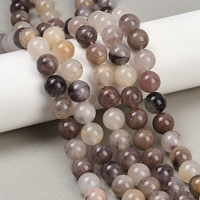 Natural Violet Strawberry Quartz Beads Strands G-P530-B02-04-1