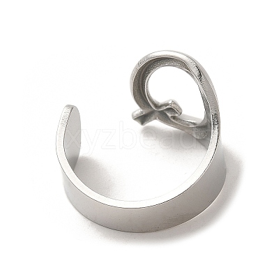 Non-Tarnish 201 Stainless Steel Finger Rings RJEW-H223-04P-Q-1