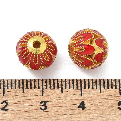 Alloy Enamel Beads ENAM-B037-04G-01-1