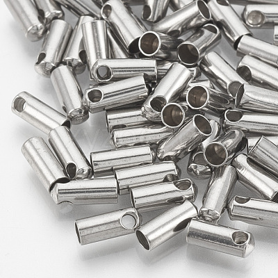 Tarnish Resistant 201 Stainless Steel Cord Ends STAS-S028-35-1