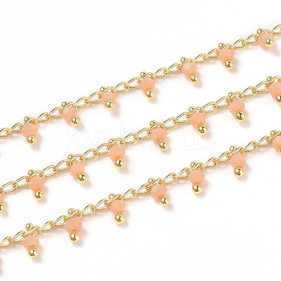 Handmade Glass Beaded Chains CHC-K008-B03-1