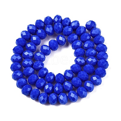 Opaque Solid Color Imitation Jade Glass Beads Strands LS-EGLA-A044-P8mm-D32-1