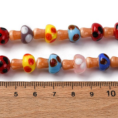 Handmade Evil Eye Lampwork Beads Strands LAMP-S069-01A-07-1