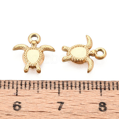 304 Stainless Steel Turtle Charms STAS-T072-53G-1