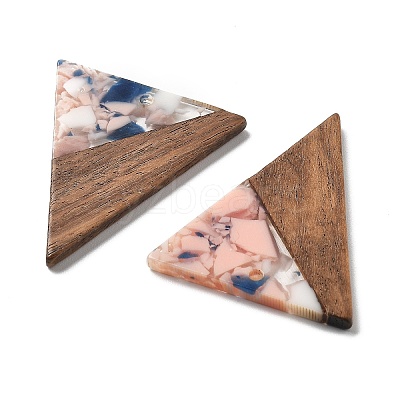 Resin and Walnut Pendants FIND-R051-01B-1
