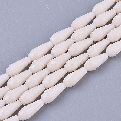 Opaque Solid Color Glass Beads Strands LS-GLAA-T009-001F-1