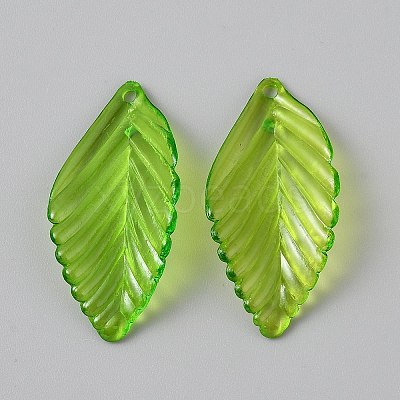 Transparent Acrylic Pendants OACR-CJC0006-25F-1
