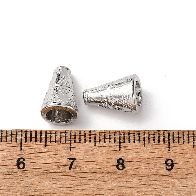 Tibetan Style Cone Alloy Bead Caps TIBE-Q044-13P-RS-1