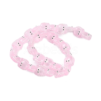Transparent Glass Beads Strands LAMP-L078-010F-1