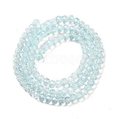 Transparent Baking Paint Glass Beads Strands DGLA-A034-T4mm-D06-1