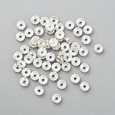 Iron Grade A Crystal Rhinestone Spacer Beads RB-A010-8MM-S-1