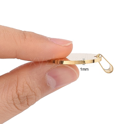 Ion Plating(IP) 304 Stainless Steel Pendants STAS-I311-05A-G-1