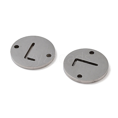 Non-Tarnish 201 Stainless Steel Hollow Flat Round Links FIND-R149-03L-P-1