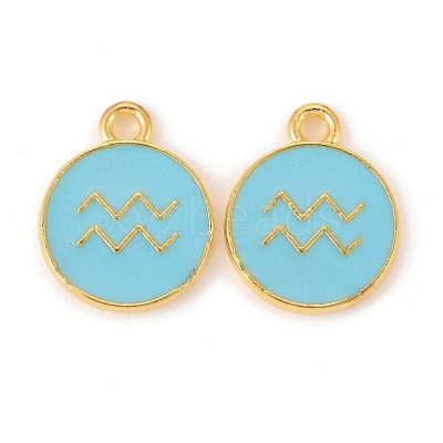 Alloy Enamel Pendants ENAM-S124-01B-16J-1