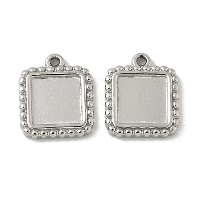 304 Stainless Steel Pendant Cabochon Settings STAS-D127-01P-1