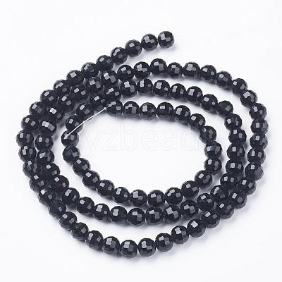 Transparent Glass Bead Strands GLAA-R095-6mm-08-1